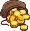 Bag of Gold Coins Icon