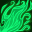 Green Fire Icon