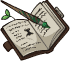 Journal & Emerald Pen Icon