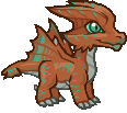 Verdigrin the Baby Copper Dragon Familiar Icon