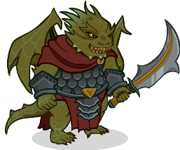 Rocky the Baaz Draconian Familiar Portrait