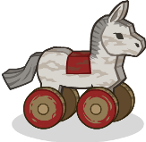 Oak the Donkey Toy Familiar Portrait