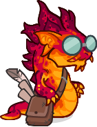 Cinder Scholar Salamander Familiar Portrait